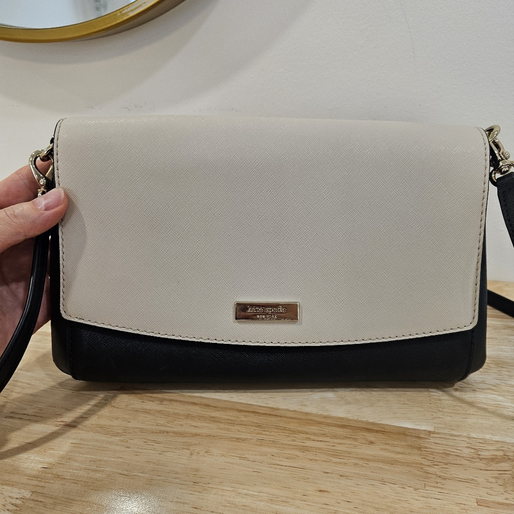 Kate Spade Two-Tone Black and Cream Crossbody Bag
